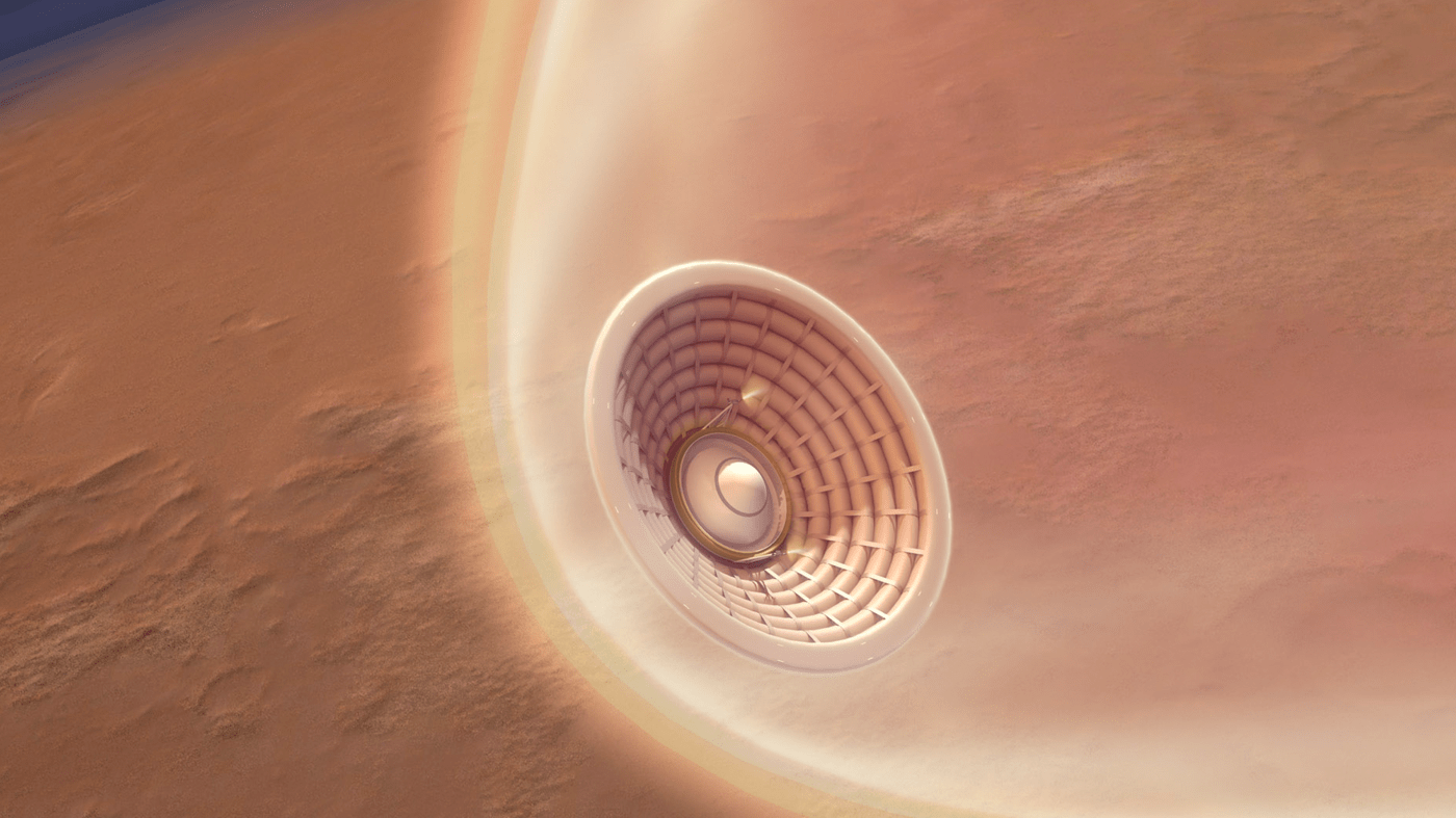 Image of HIAD, Hypersonic Inflatable Aerodynamic Decelerator