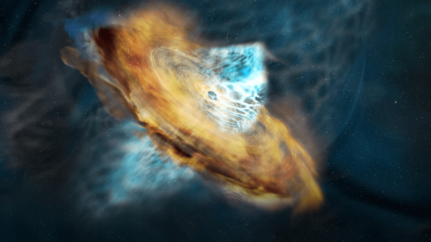 Image of the magnetic inversion of a black hole