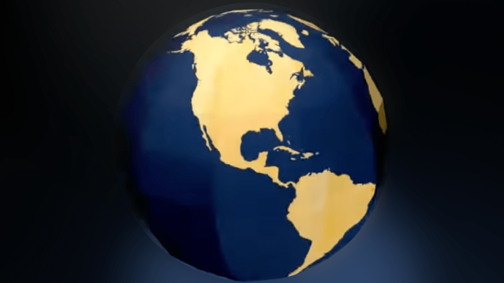 Spatial Image of Earth in 3D