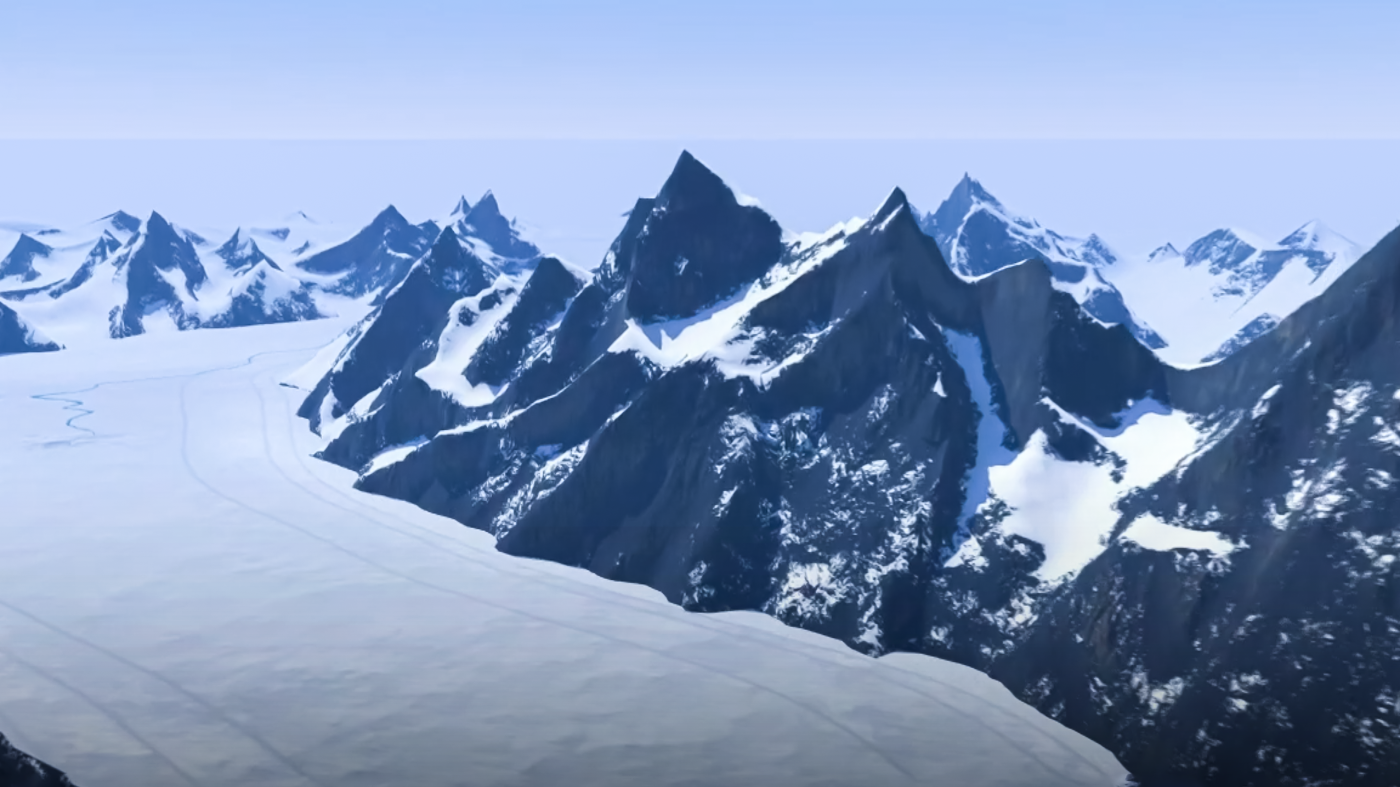 Image of rising sea ice layers