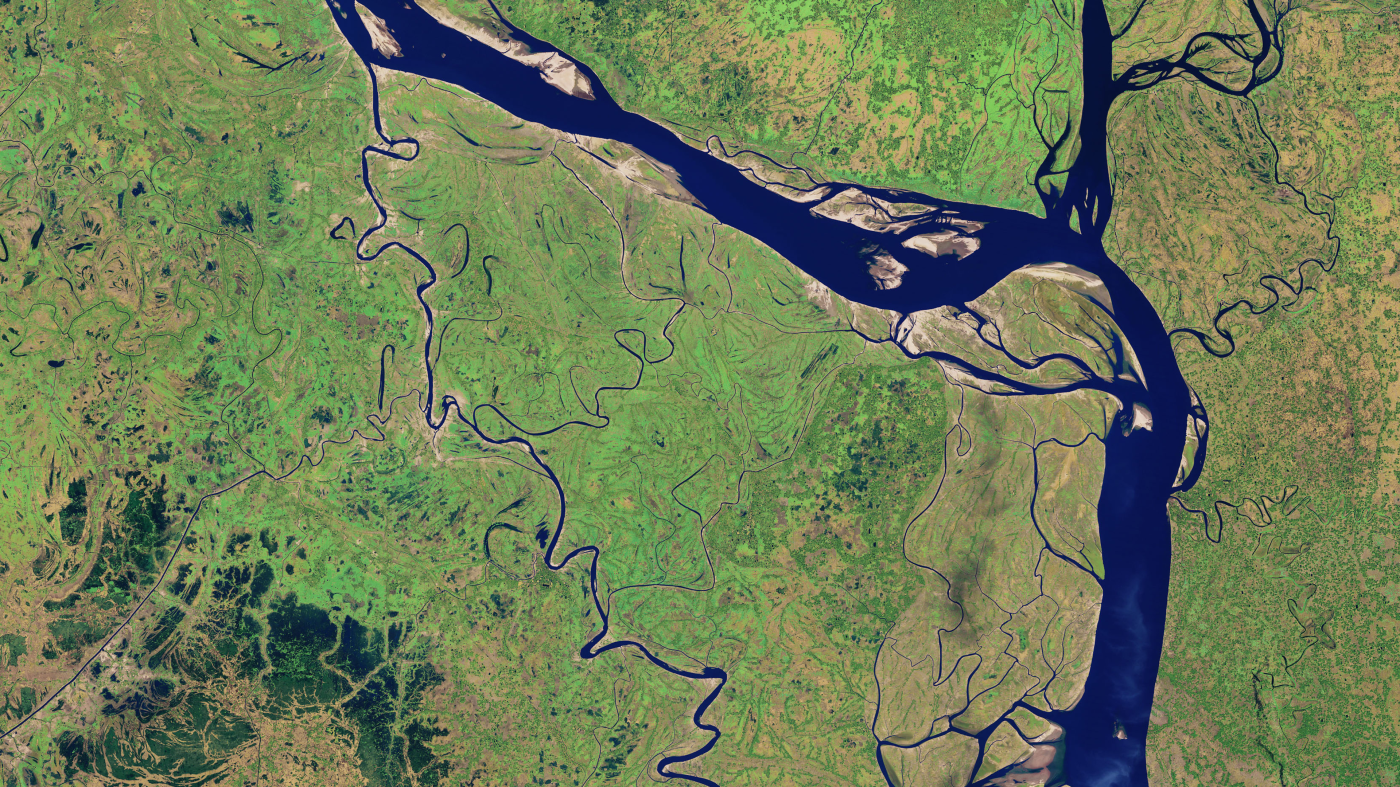 Aerial view of terrain