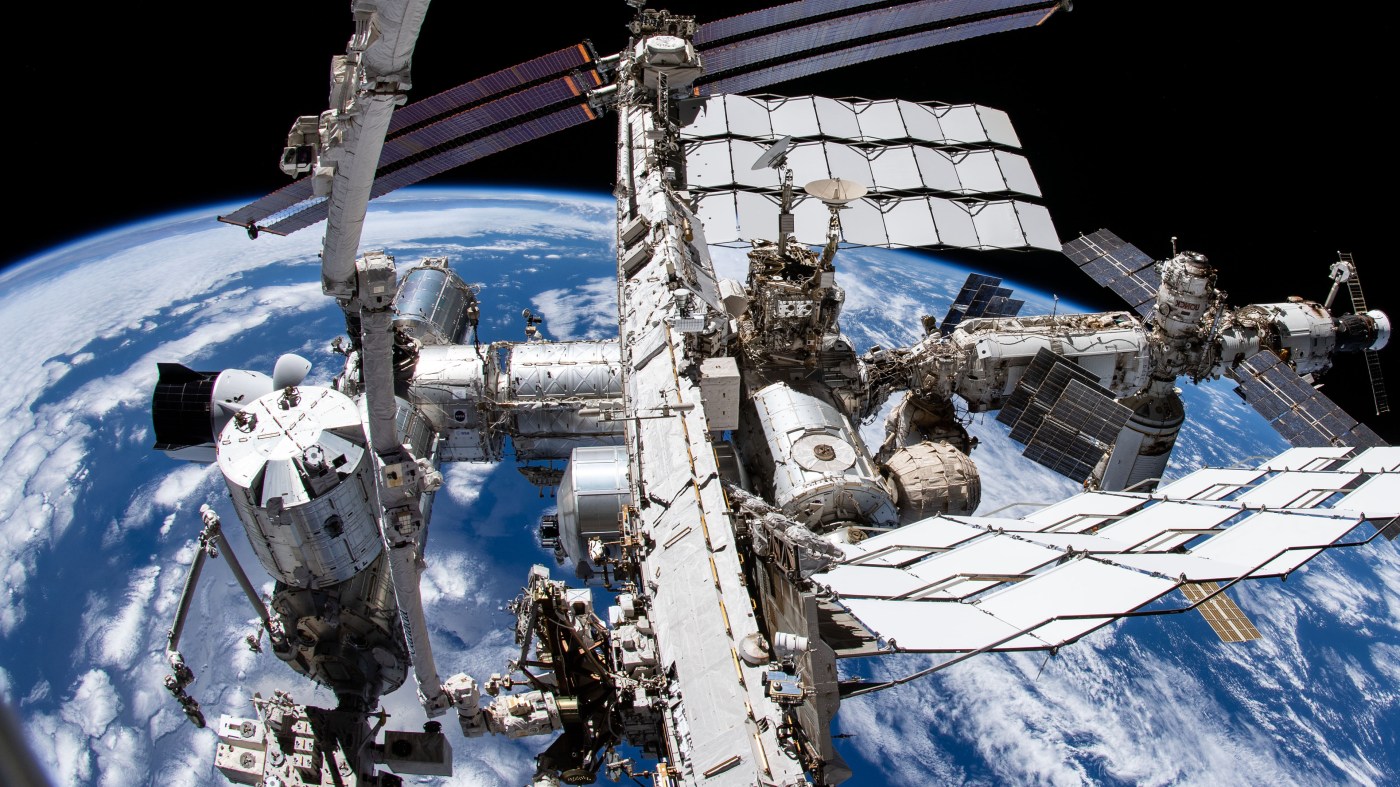 Aerial view of the International Space Station