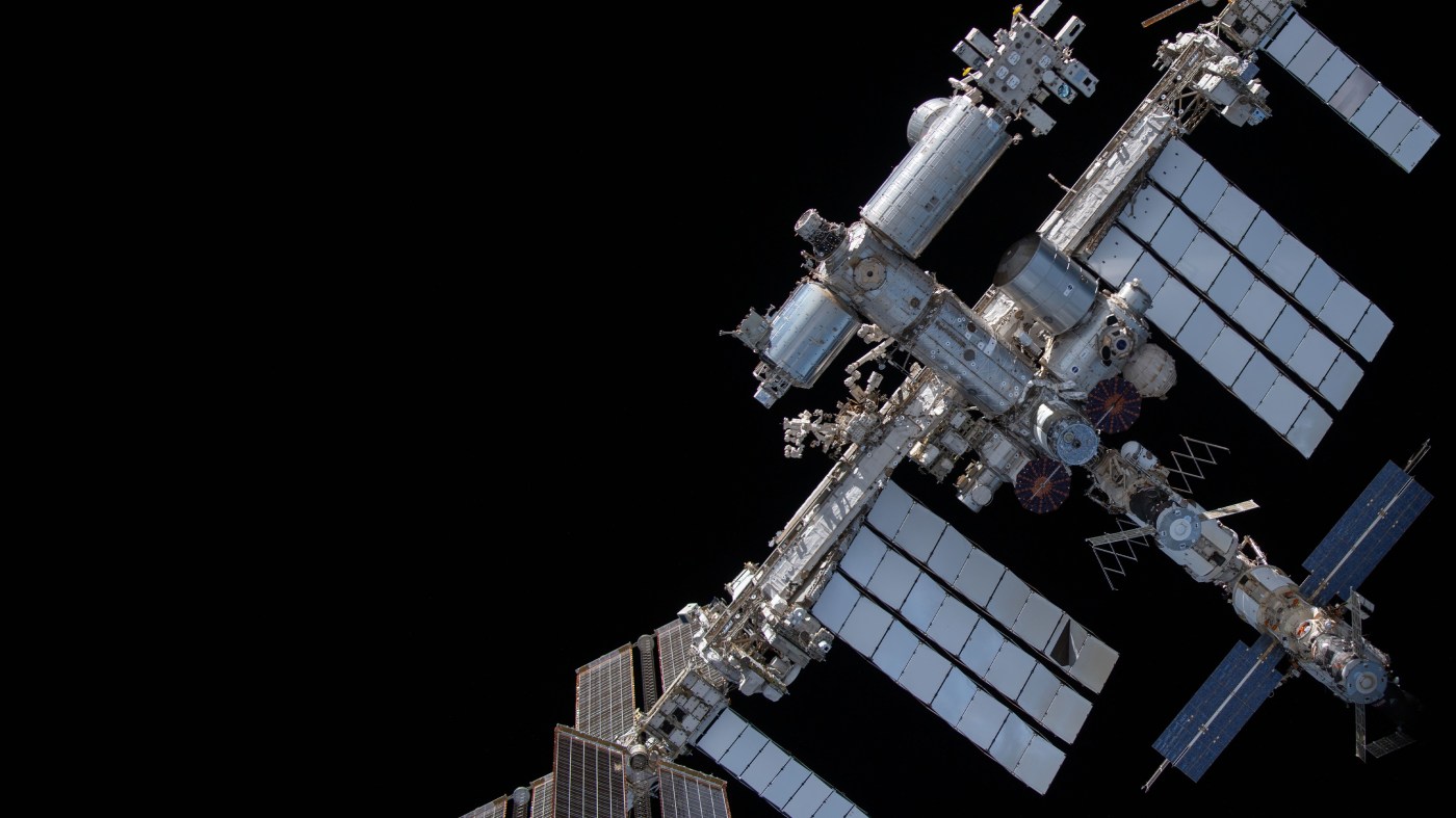 Aerial view of the International Space Station