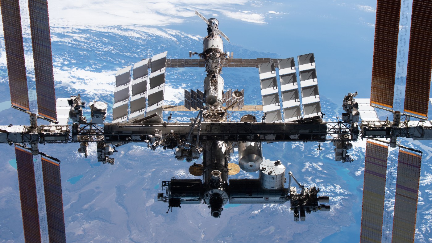 Aerial view of the International Space Station