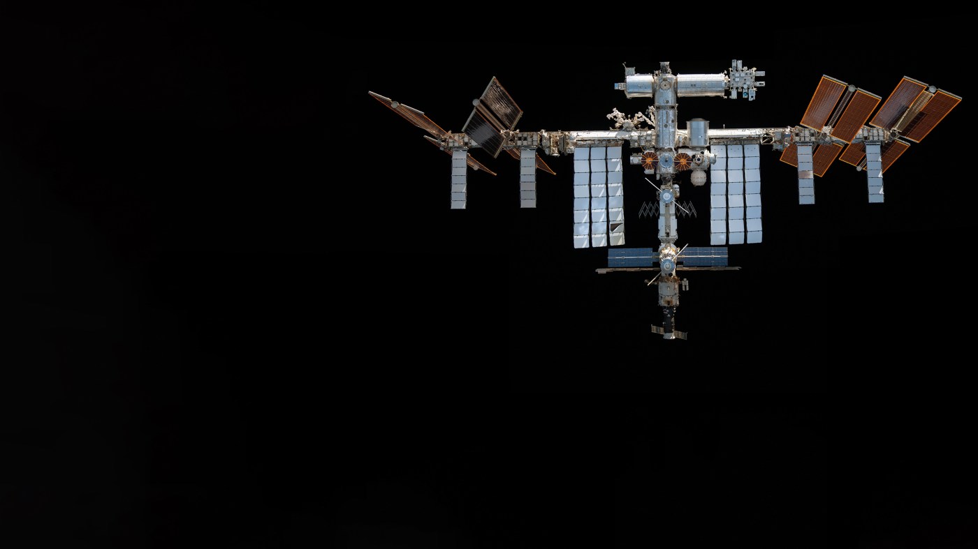 Aerial view of the International Space Station