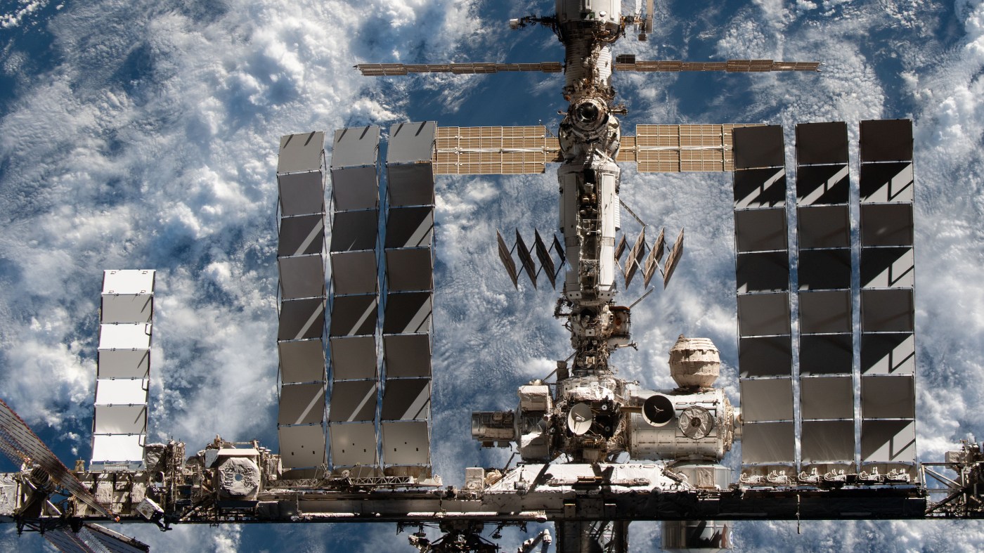 Aerial view of the International Space Station