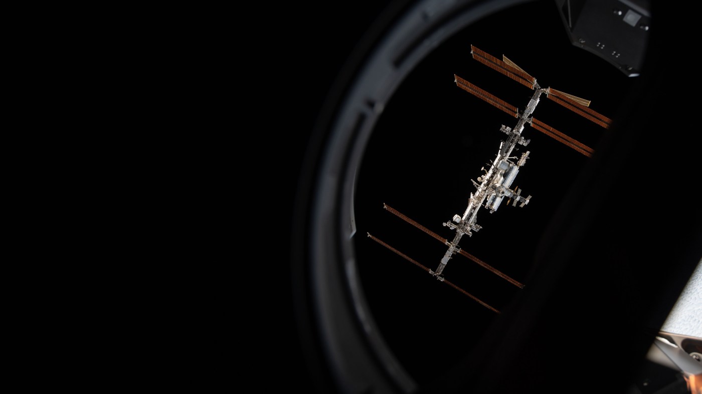 Aerial view of the International Space Station