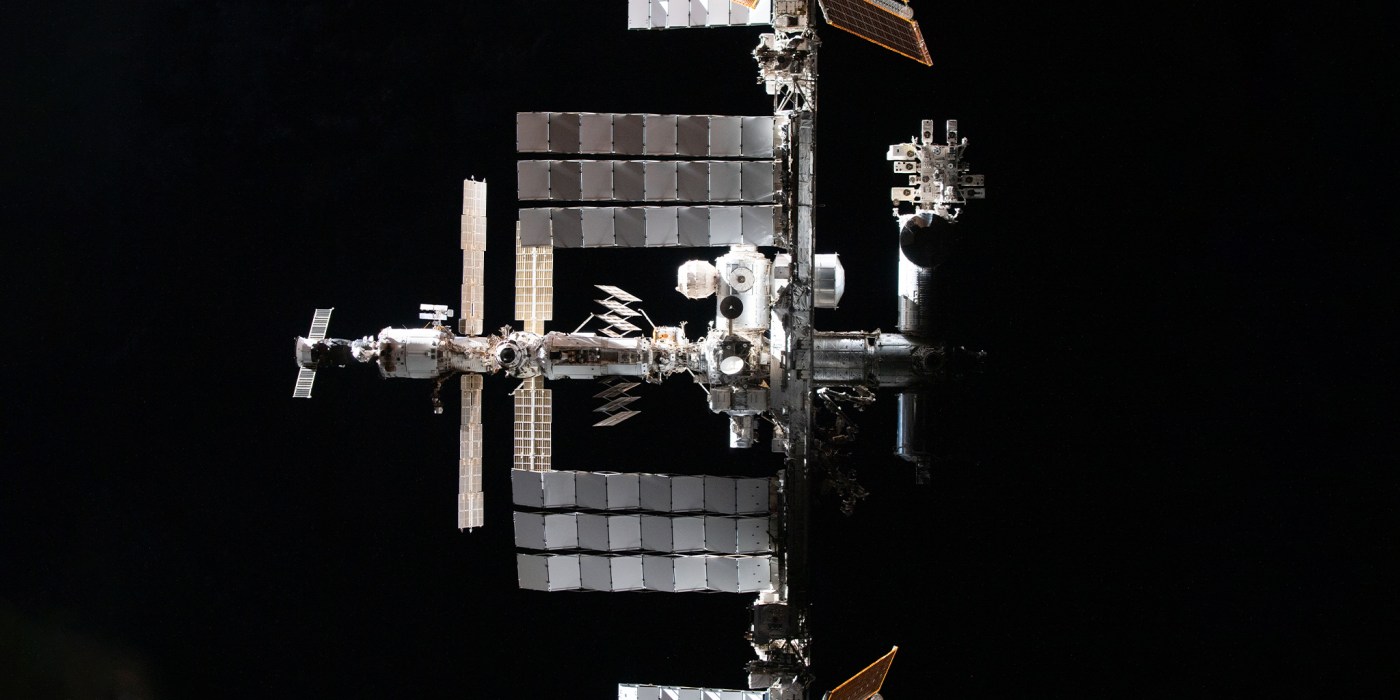 Aerial view of the International Space Station